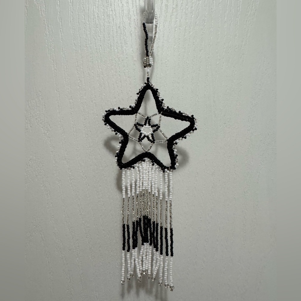 Huichol Beaded Star Dreamcatcher